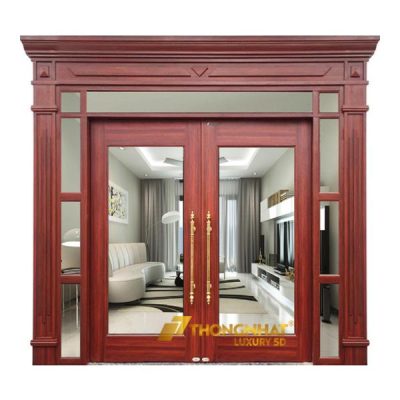 Mẫu cửa vân gỗ Royal TL1