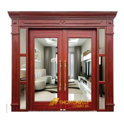 Mẫu ảnh cửa thép vân gỗ TL2