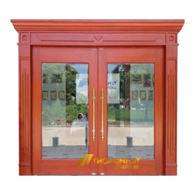 Mẫu ảnh cửa thép vân gỗ TL3